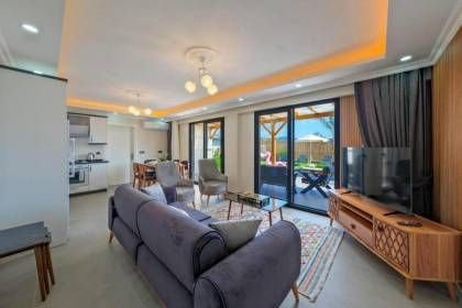 Villa Cocos Damla | Çalış Plajı'na Yürüme Mesafesinde Saunalı ve Jakuzili Lüks Tatil Villası (1040)