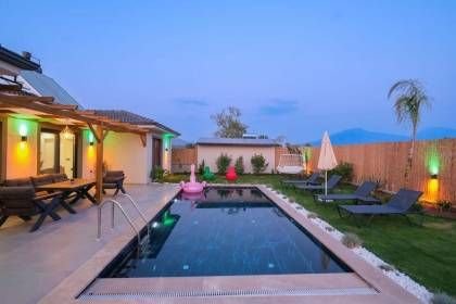 Villa Cocos Damla | Çalış Plajı'na Yürüme Mesafesinde Saunalı ve Jakuzili Lüks Tatil Villası (1040)