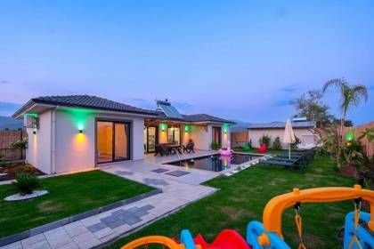 Villa Cocos Damla | Çalış Plajı'na Yürüme Mesafesinde Saunalı ve Jakuzili Lüks Tatil Villası (1040)