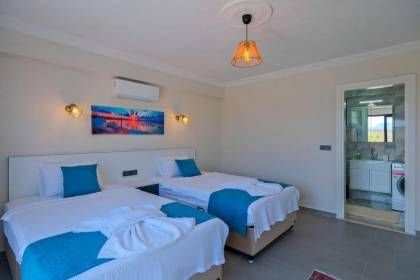 Villa Cocos Damla | Çalış Plajı'na Yürüme Mesafesinde Saunalı ve Jakuzili Lüks Tatil Villası (1040)