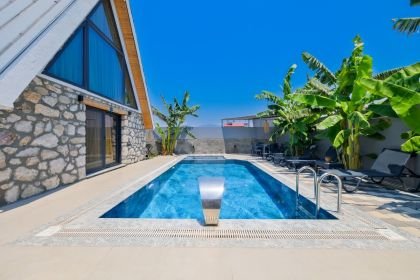Villa Free Sky | Fethiye'de Modern Mimari, Jakuzili ve Doğa Manzaralı Lüks Villa (1052)