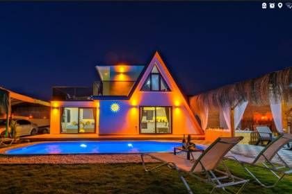 Villa Karsu | Fethiye Eldirek'te Çocuk Oyun Alanlı, Jakuzili ve Lüks Tatil Villası  (1060)