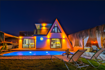 Villa Karsu | Fethiye Eldirek'te Çocuk Oyun Alanlı, Jakuzili ve Lüks Tatil Villası  (1060)