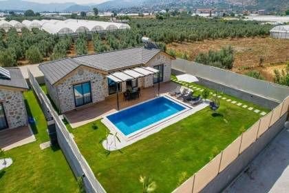Villa Oga | Fethiye'de Taş Mimari Konseptli, Jakuzili Lüks Tatil Villası (1077)